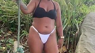 Feeling the beach passion with hairy group fucking.