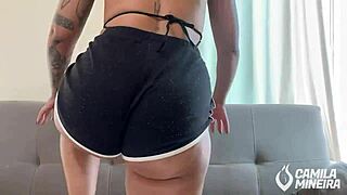 Putinha se exibiu e pediu porra no cuzinho - pov, rough missionary with squirting and screaming orgasm