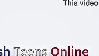 british 18 year old student uses wand and makes a mess