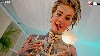 hardcore stud fucks tattooed goth babe's ass deep with big black cock