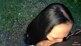Evening Park Blowjob