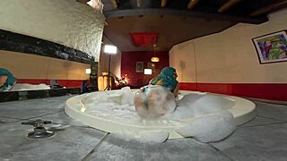 Pussy to mouth action in the jacuzzi with mia niqab