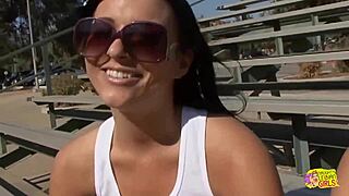 lesbian skater girl and brunette play with anal toys at home