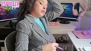 Naughty boss guided handjob