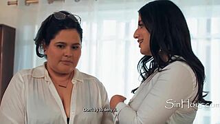 wife caught fucking chubby assist, she joins