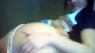 French woman toys with shaved pussy