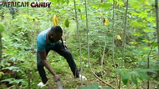 Fucked the chubby city babe on our farm land hardcore