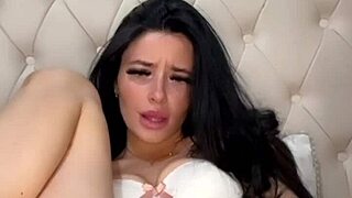 Teen american exchange student masturbates solo