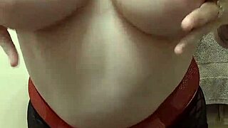 Tomboy striptease and bathtub orgasms