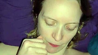 Milf gets her face fucked before receiving a cum facial.