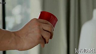 Legal age teen deepthroats and gets roughly bonked