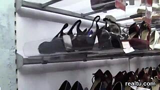 Exquisite Czech teen seduced in shopping centre, nailed in POV