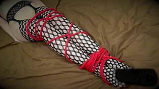 Tied Girl Cums From Vibrator