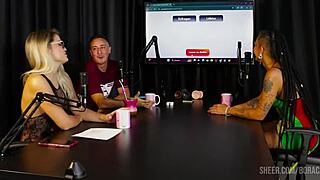 caroleta roots compilation on bora cast with bruna carlos part 1 in sheer red lingerie