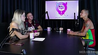 caroleta roots compilation on bora cast with bruna carlos part 1 in sheer red lingerie