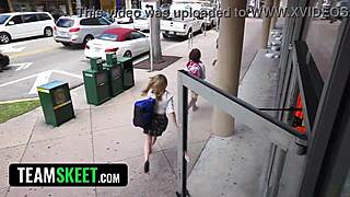 shoplyfter - tight little 18+ thief gets her hole stuffed by the security guard