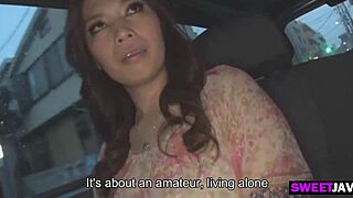 japanese wife with big natural tits rides and sucks