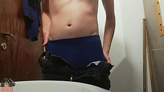 i treated myself to juicy lubed jerk off at work