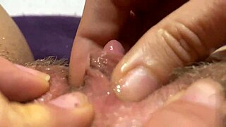 Huge Clitoris Rubbed and Jerked to Orgasm in Extreme Closeup