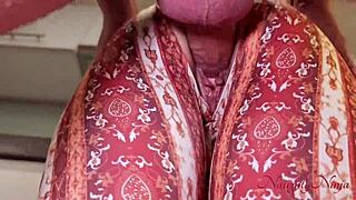 Cleaner Lady Always Lets Me Fuck Her for an Extra Tip with Creampie and Squirting in Kitchen