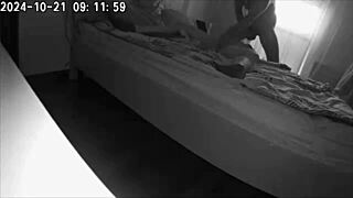 Wife catches husband cheating with housekeeper on hidden cam