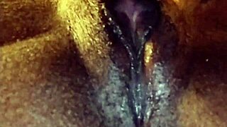 up close ebony pussy licking leads to orgasm 😍