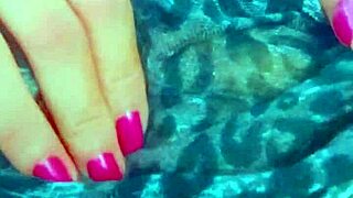 Latina College Babe Masturbates Shaved Pussy with Toy