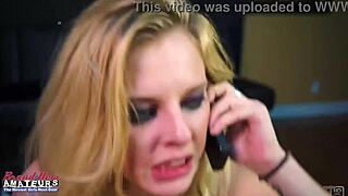 petite blonde coed mya sucks a hard cock and gets her pussy deeply fucked