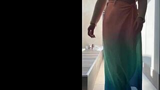 Brazilian Milf Dances Sensually in Miniskirt Outdoors