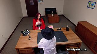 Principal Fucks Milf During Halloween Party in His Office