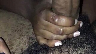 Young Black Teen Deepthroats Sloppy Head Moves