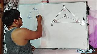 Nerdy Asian Student Angles Sexual Math With Teacher