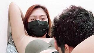 Licking Indonesian wife's pussy is very delicious