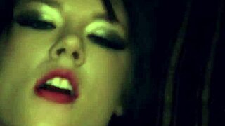 Busty amateur rubs pussy in POV while getting fucked in HD