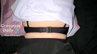 Big-Titted Student Gets Hard Fucked By Senior In Dorm Room