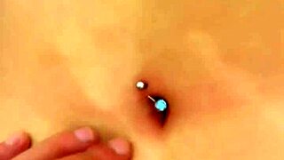 a good finger in this beautiful navel