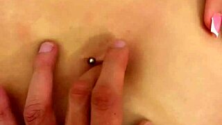 a good finger in this beautiful navel