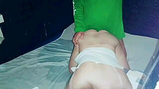 asian chubby pregnant mom gets fucked in doggy and missionary