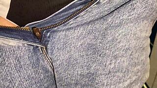 want to see public peeing at friend's house outdoors pov?