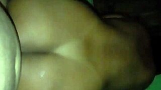 ebony wife rides big black cock in homemade video, big ass swaying