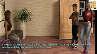 Wife and stepmother play game together