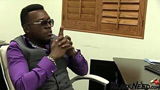 Blonde amateur enjoys doggystyle with a big black partner in interracial encounter