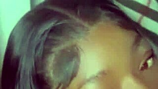 My little 18+ shy stepsister got caught on her knees sucking big black cocks again