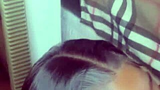 My little 18+ shy stepsister got caught on her knees sucking big black cocks again