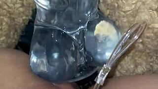 Arabian snowwhite fucks herself with glass dildo in los angeles