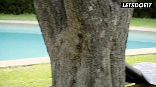 Cheating wife with freckles enjoys big dick gardener on vacation - latina milf