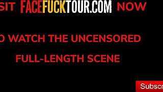 Cute Latina Babe Deepthroats Whole Load Submissively