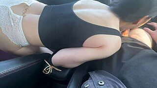 i took my teen girlfriend to the woods and fucked her doggystyle in the car