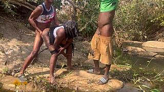 nearly caught riverside fucking