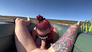 Caught a Deep Throat Mermaid in the Ocean Depths